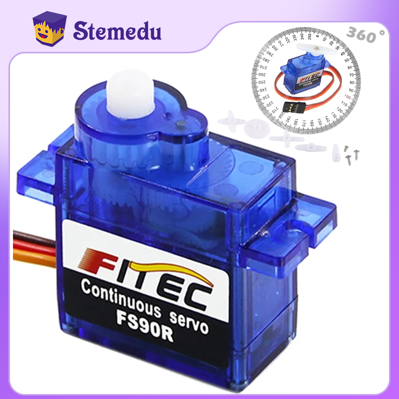 Micro Servo - Feetech Mini FS90R Micro Servo หมุนต่อเนื่อง
