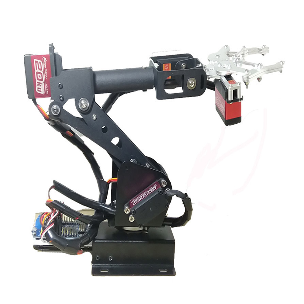 Robot Arm Kit - ชุดควบคุมแขนหุ่นยนต์ 6 DOF พร้อมกริปเปอร์จับสิ่งของ สำหรับ Arduino