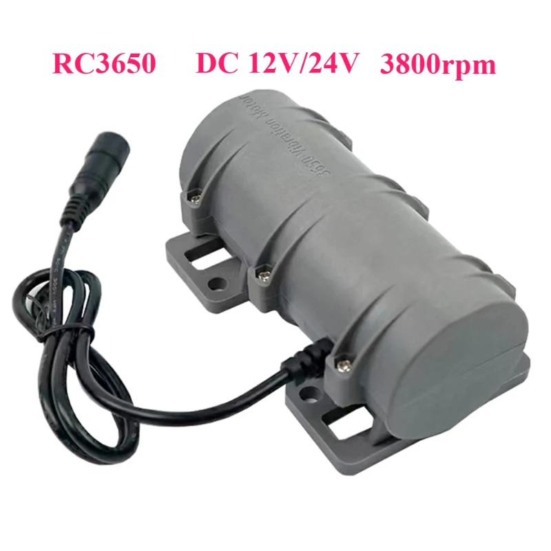 Dc Motor - RC3650 ความเร็วสูง 3800RPM DC มอเตอร์สั่นสะเทือนปรับ 12V