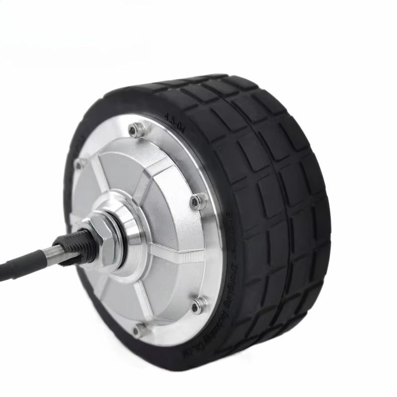 Robot Wheel - มอเตอร์เซอร์โวแบบไม่มีแปรงถ่าน ขนาด 4.5 นิ้ว DC 24V