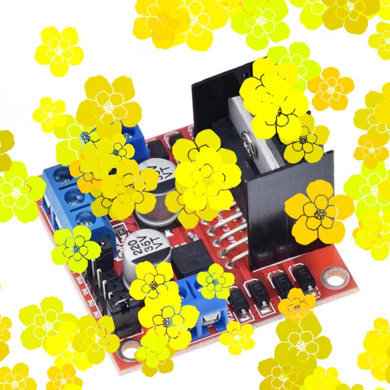 L298N Module - โมดูลบอร์ดควบคุมมอเตอร์ L298N 1/2/5 ชิ้น แบบ Dual