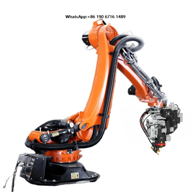 Robot Arm Metal - ระบบแขนหุ่นยนต์ 6 แกน มอเตอร์ PLC เครื่องตัดและเชื่อมโลหะไฟเบอร์