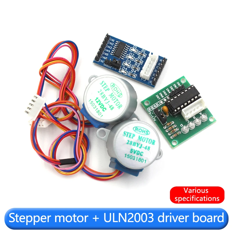 Uln2003 Driver - 1 ชิ้น มอเตอร์สเต็ปเปอร์ 28BYJ48 พร้อมบอร์ดไดรเวอร์ ULN2003