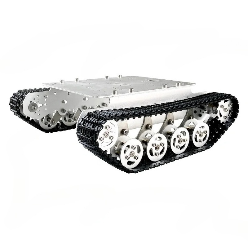Tracked Robot Chassis - แชสซีอัจฉริยะพร้อมมอเตอร์สำหรับรถถังติดตามเส้นทาง สำหรับชุดเริ่มต้นหุ่นยนต์โปรแกรมมิ่ง Arduino DIY