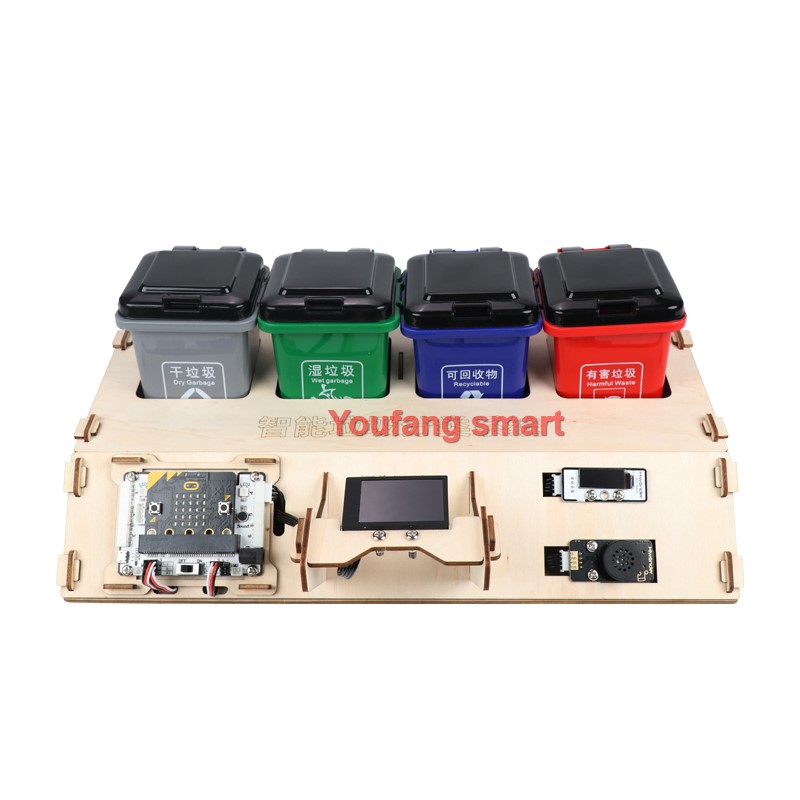 Microbit - ชุดหุ่นยนต์คัดแยกขยะ AI พร้อมระบบกระจายเสียงสำหรับหุ่นยนต์ V2.2บิตของตกแต่งงานปาร์ตี้หุ่นยนต์โอเพนซอร์ส