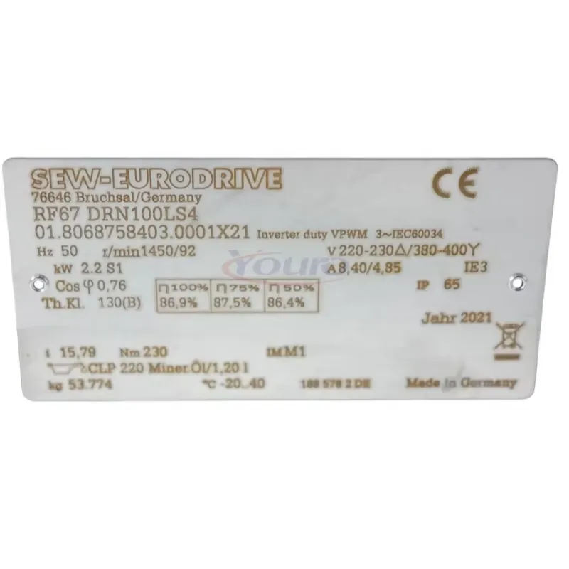 สำหรับ SEW EURODRIVE RF67 DRN1 - Geared Motor บทวิจารณ์และราคา