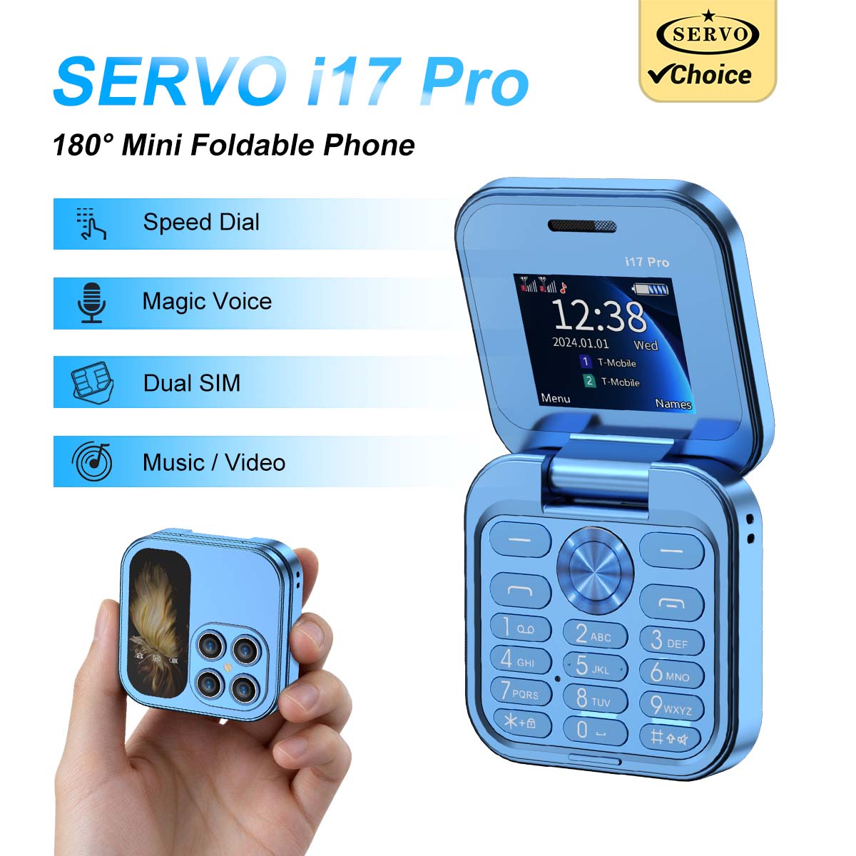 โทรศัพท์มือถือ SERVO Mini ขนาด - Servo Pan Tilt บทวิจารณ์และราคา