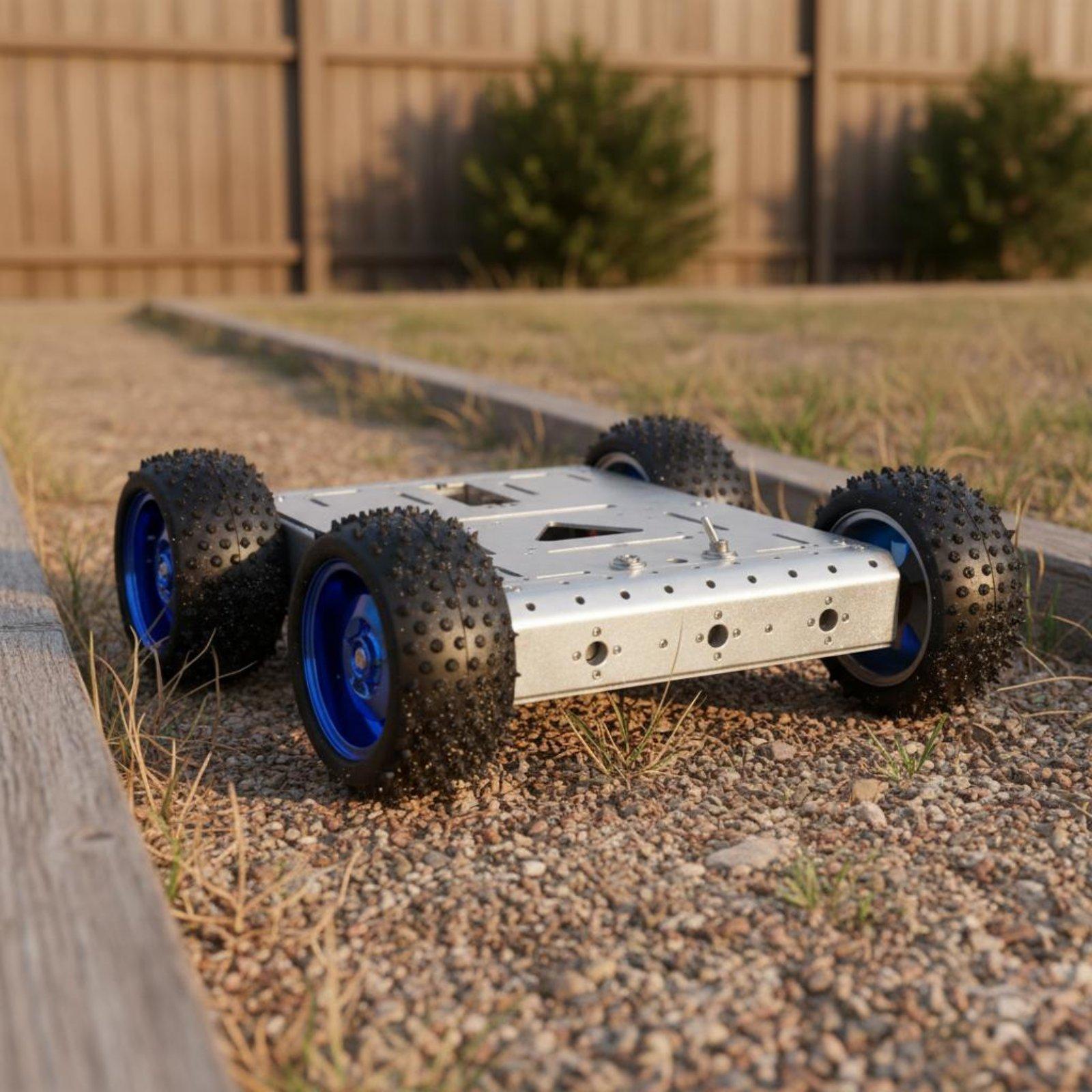 แชสซีรถยนต์อัจฉริยะขับเคลื่อนส - Robot Wheel บทวิจารณ์และราคา
