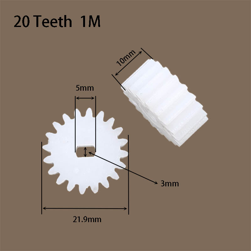 เฟืองพลาสติก POM 20 ฟัน 1M รูว - 28Byj-48 บทวิจารณ์และราคา