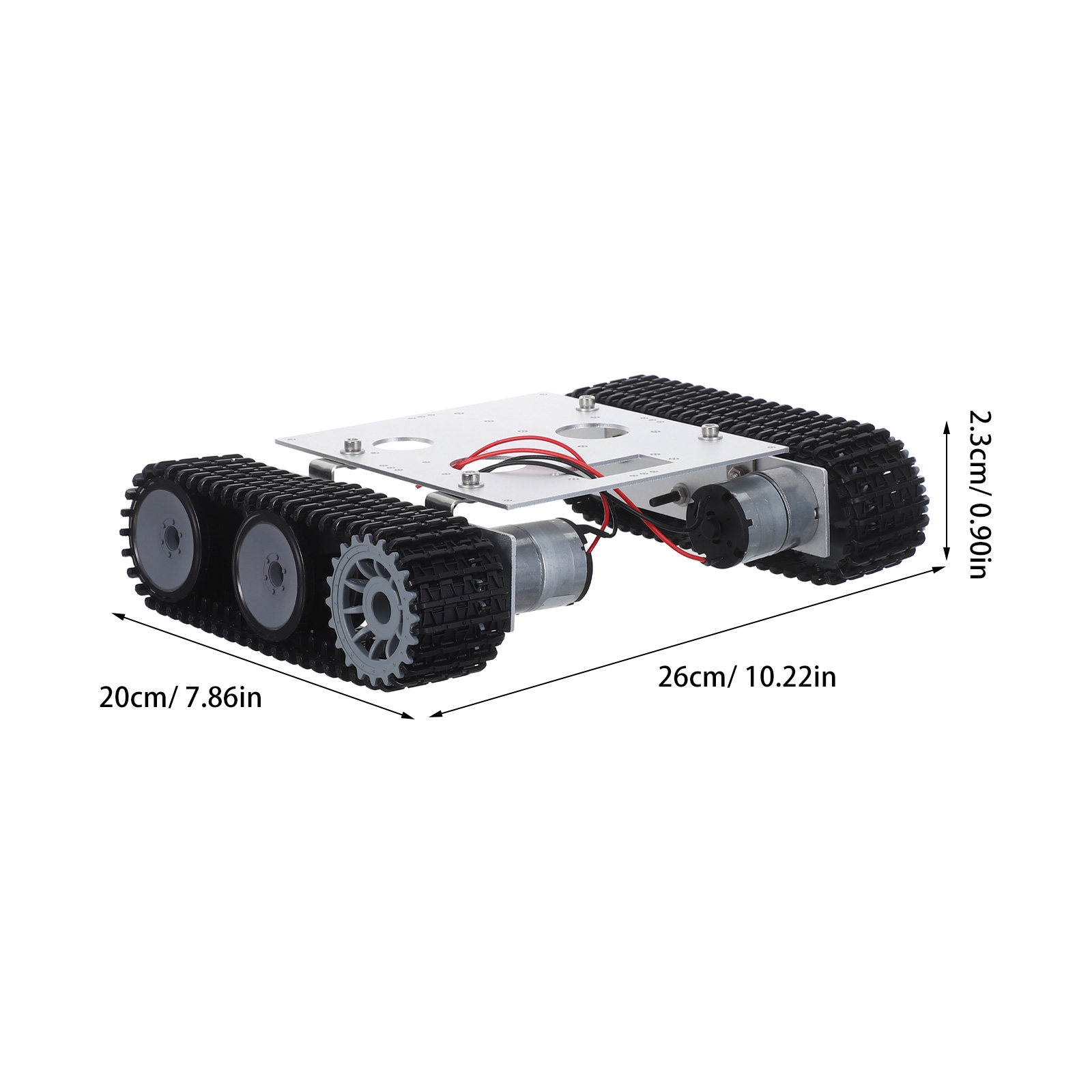 ชุดโครงรถถังหุ่นยนต์โลหะ - ชุด - Tracked Robot Chassis บทวิจารณ์และราคา