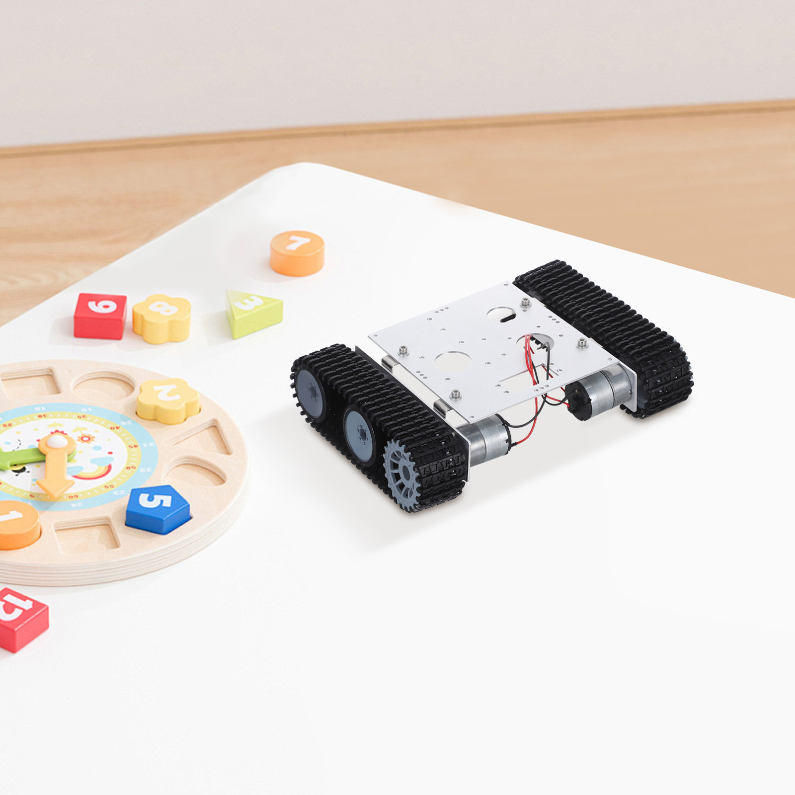 ชุดโครงรถถังหุ่นยนต์โลหะ - ชุด - Tracked Robot Chassis บทวิจารณ์และราคา