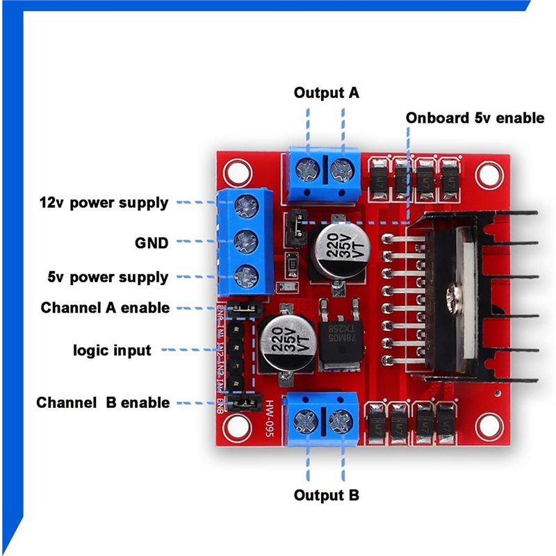 AEE7-4 ชุด 4 ชิ้น บอร์ดควบคุมม - L298N Module บทวิจารณ์และราคา