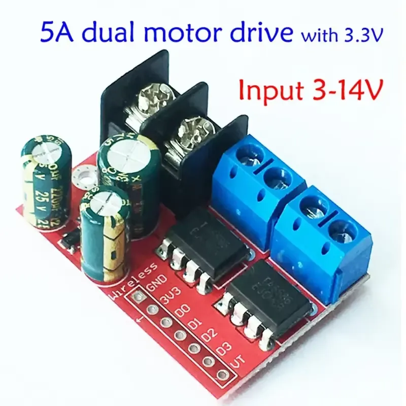 โมดูลขับมอเตอร์ DC คู่ 5A แบบ  - L298N Module บทวิจารณ์และราคา