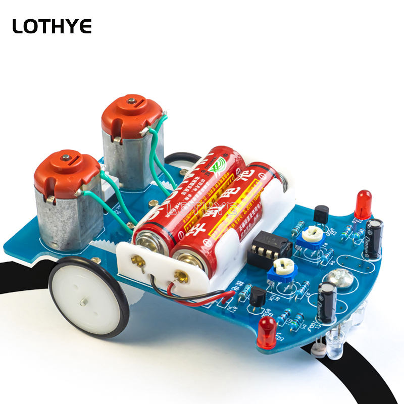 อัจฉริยะติดตามสายรถ DIY ชุดอิเ - Line Follower Robot บทวิจารณ์และราคา