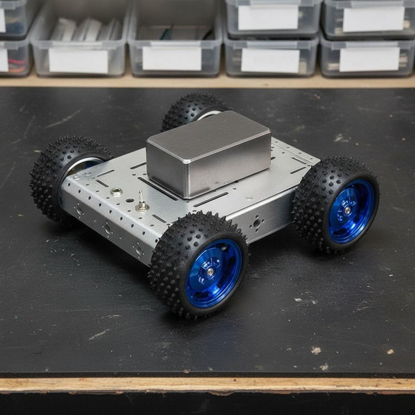 แชสซีรถสมาร์ทคาร์ 4WD รับน้ำหน - Robot Wheel บทวิจารณ์และราคา