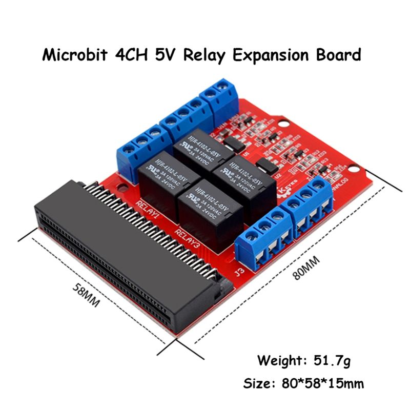 โมดูลรีเลย์ 4 ช่อง A64I Microb - Microbit บทวิจารณ์และราคา