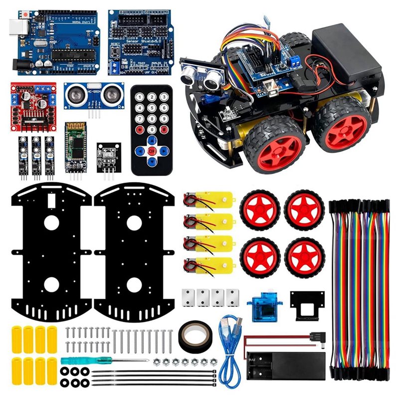 ชุดรถหุ่นยนต์อัจฉริยะ WOWFU-4W - Arduino Robot บทวิจารณ์และราคา