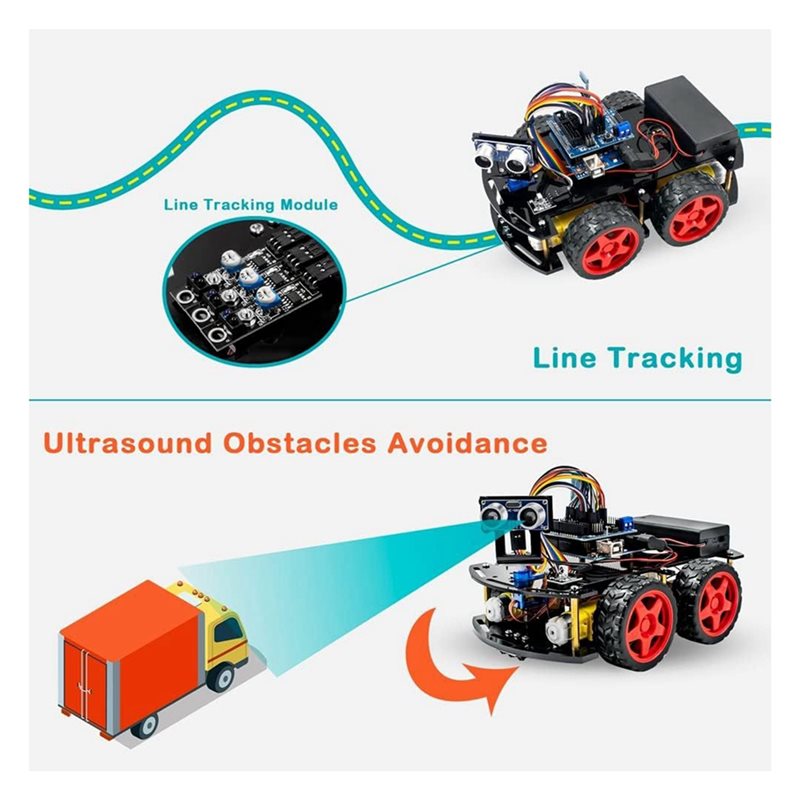 ชุดรถหุ่นยนต์อัจฉริยะ WOWFU-4W - Arduino Robot บทวิจารณ์และราคา