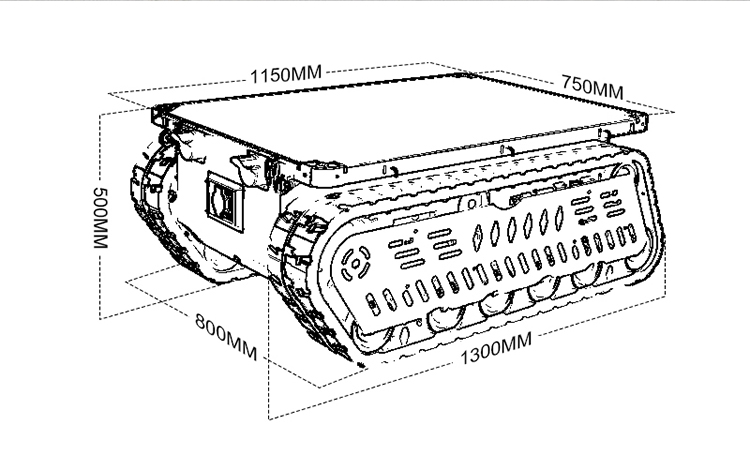 แพลตฟอร์มหุ่นยนต์ติดตั้งแชสซีร - Robot Chassis บทวิจารณ์และราคา