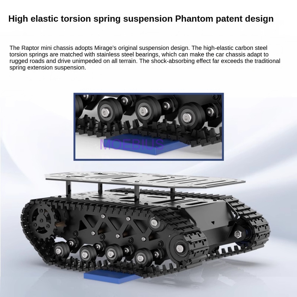 แชสซีถังดูดซับแรงกระแทกโลหะน้ำ - Tracked Robot Chassis บทวิจารณ์และราคา