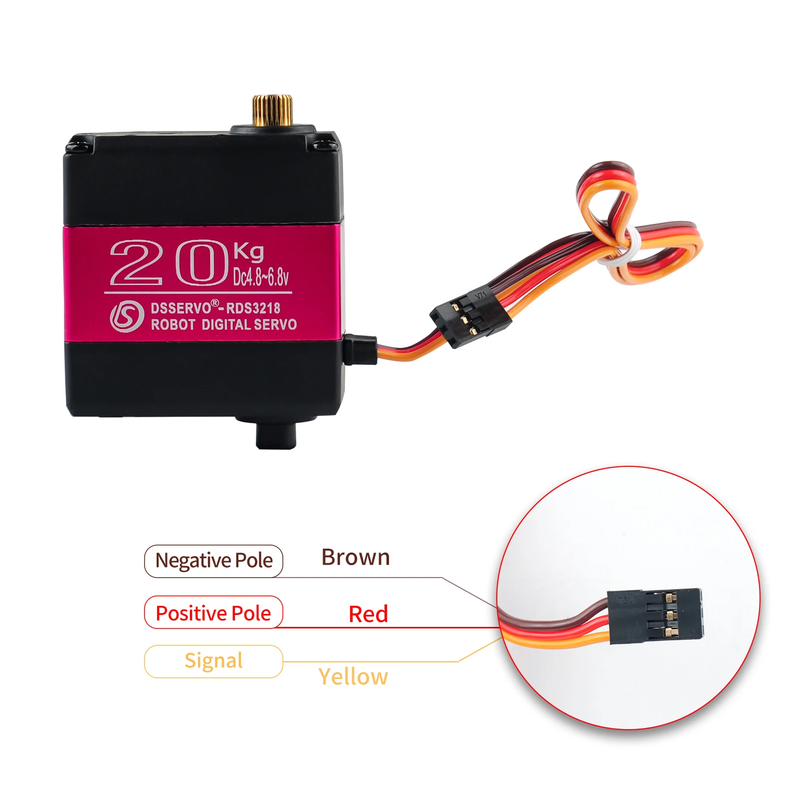 RDS3218 20 กก.180/270 องศา Dua - Robot Arm Metal บทวิจารณ์และราคา